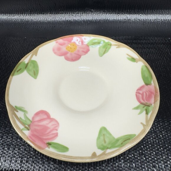 Franciscan Dessert Rose Earthenware Pottery Teacup And Saucer Set New S Stickers - Picture 2 of 14